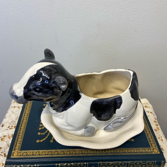 Ceramic Cow Planter - Picture 2 of 8